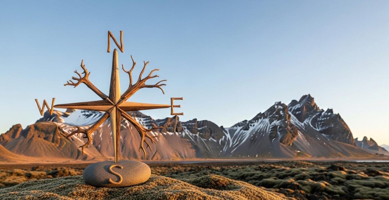 Symbole abstrait d'optimisme et de résilience avec une scène calme de ciel clair et montagne